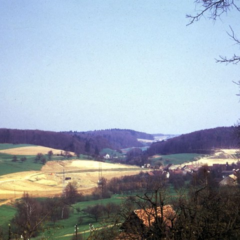1964 Autobahnbau. Vergrösserte Ansicht